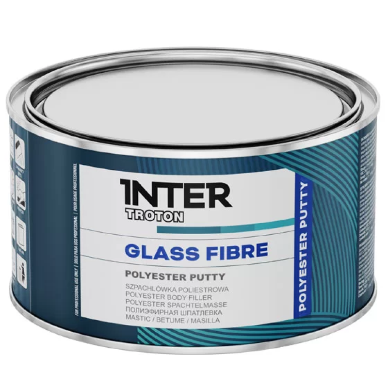 Troton Inter Polyester Plamuur Glass Fibre - 1,7kg