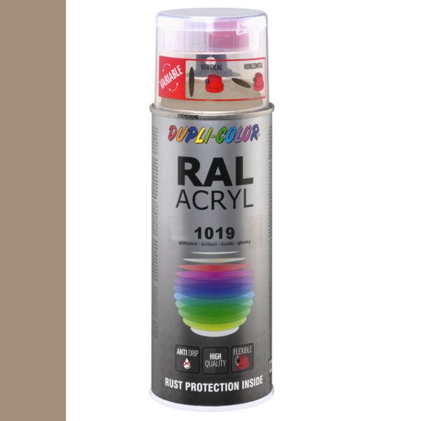 Dupli-Color spuitbus Acryl 400ml Hoogglans RAL 1018