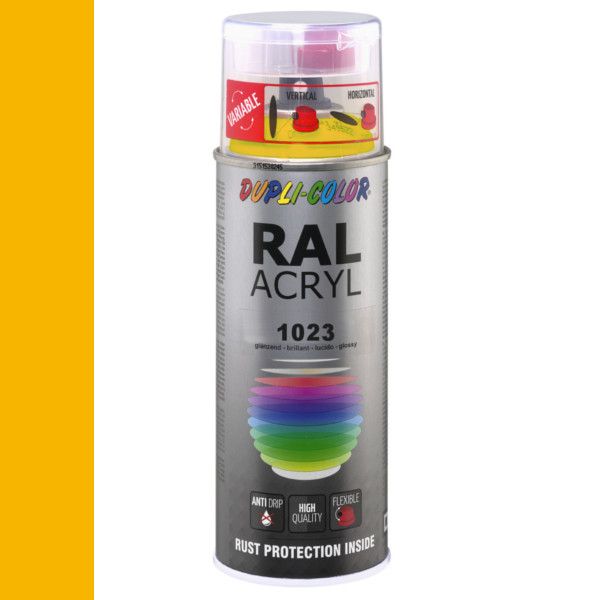 Dupli-Color spuitbus Acryl 400ml Hoogglans RAL 1023