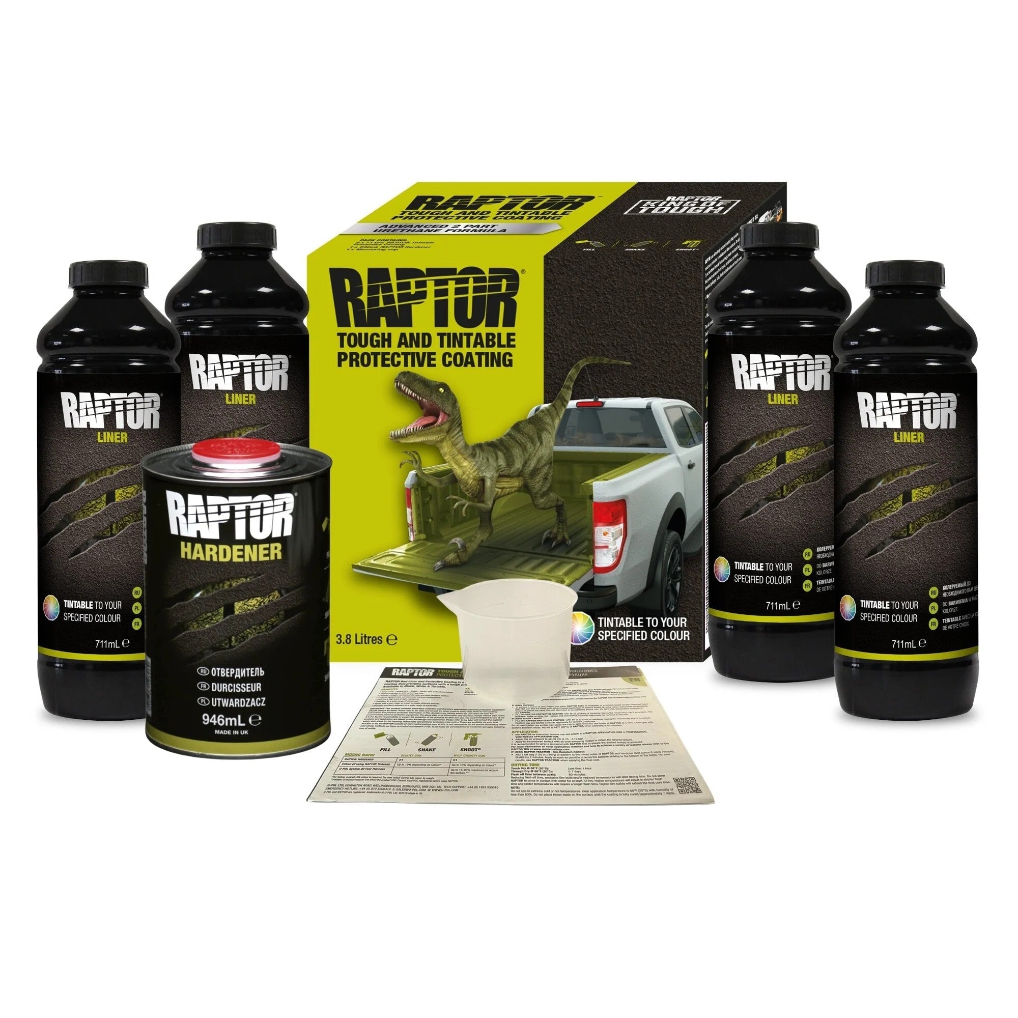 Raptor Liner Set - 3.8L Kleurbaar